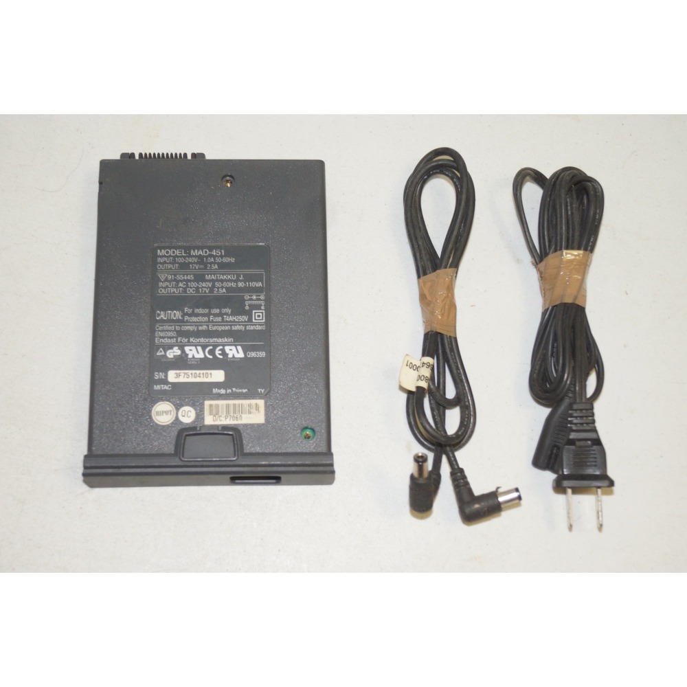 Mitac AC Adapter- Laptop MAD-451, 17V 2.5A